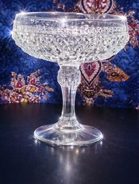 Indiana Glass Clear Pedestal Bowl